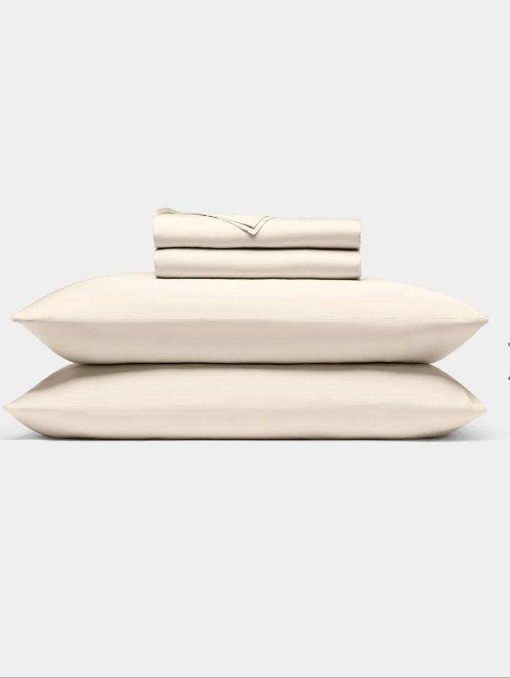 NWT Cozy Earth Luxury Bamboo Sheet Set Creme California King Cal King